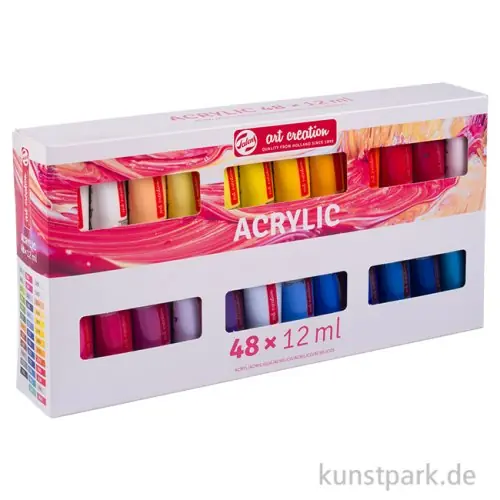 Talens Art Creation Acrylfarben Set, 48 x 12 ml Im Trend